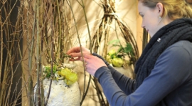 Medewerker bloem, groen en styling